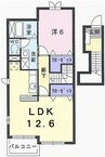 シェーンベルク土器Ｃ 1LDKの間取り
