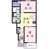 ヒルサイド・セレノ 2DKの間取り