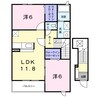 ブライトハウス 2LDKの間取り