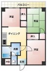 幸町マンション 3DKの間取り