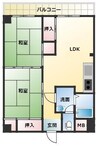 幸町マンション 3DKの間取り