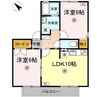 アドミレー樹太　C棟 2LDKの間取り