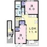 シャネル　アイ 2LDKの間取り