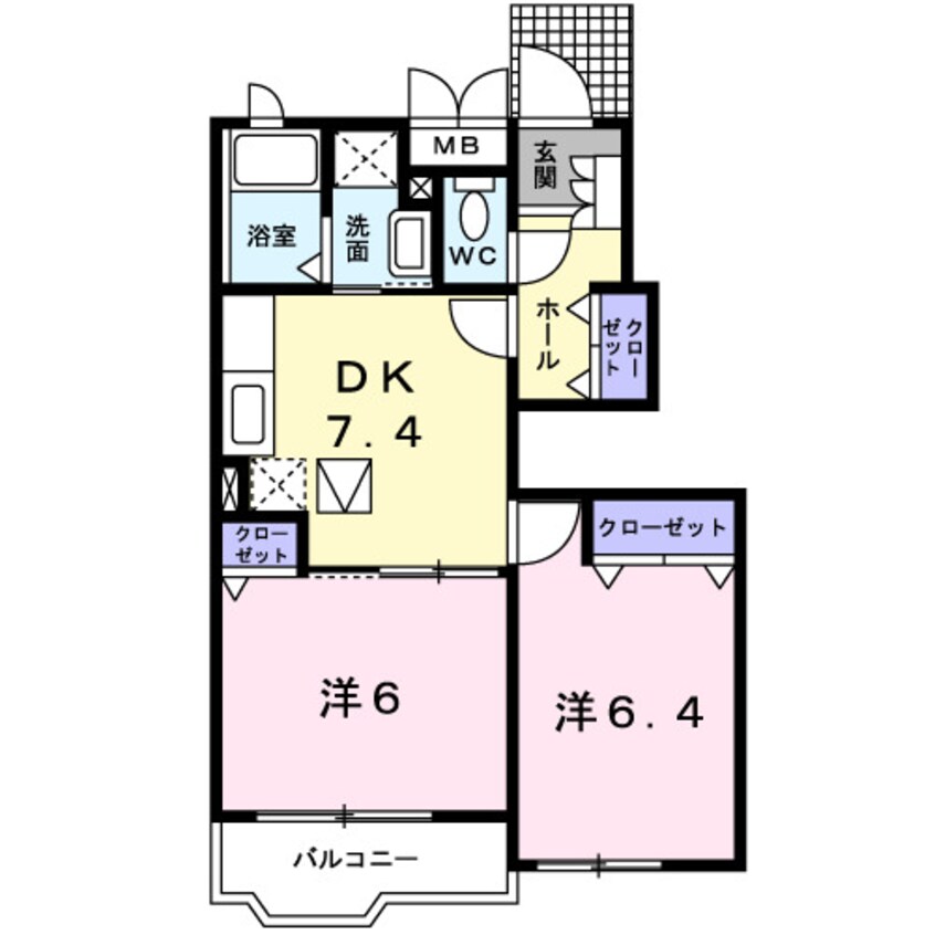 間取図 スウィート・オブ・ハートＡ