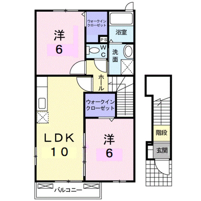 間取図 サンパティーク・メゾンＡ