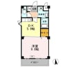 グランツ屋島Ⅲ 1DKの間取り