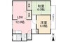 サンライフ川西 2LDKの間取り
