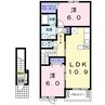ブランド　バルーン　Ａ 2LDKの間取り
