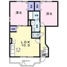 プリムヴェール　Ａ 2LDKの間取り