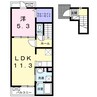 トイロ真時 1LDKの間取り