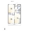中山マンション 2LDKの間取り