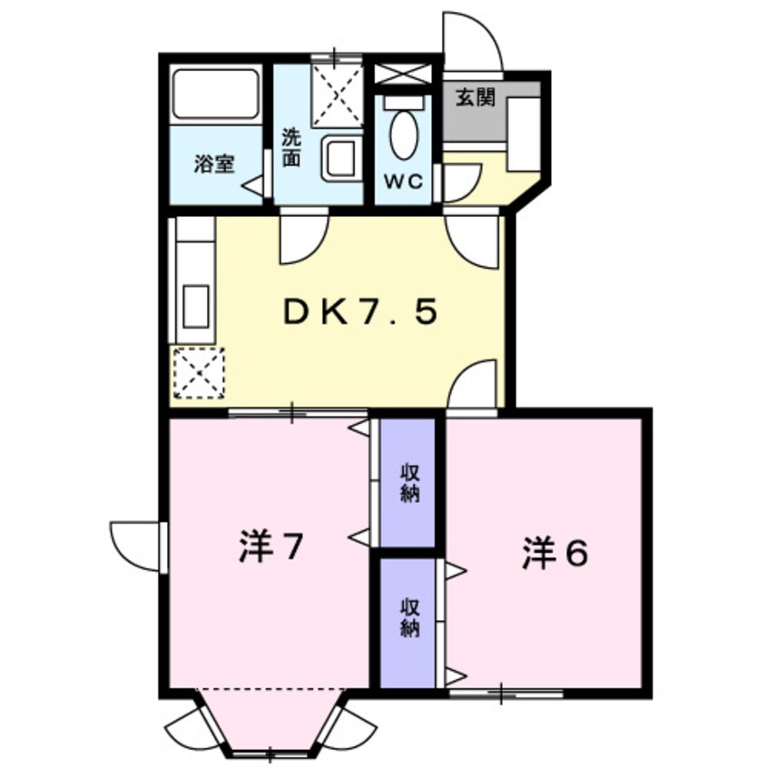 間取図 ヌーベル稲木　Ａ