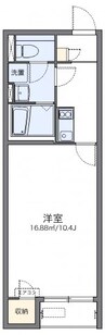 レオネクストＡ＆Ｍ 1Kの間取り