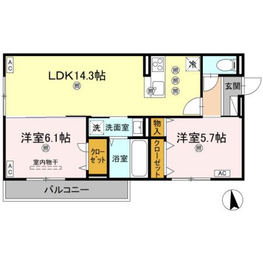 間取図 セレノアールA