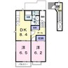 メゾン・ルージュ 2DKの間取り