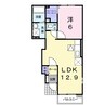 サンリット悠 1LDKの間取り