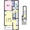 ルーベル土器　Ｂ 1LDKの間取り