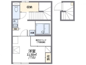 間取図 レオパレスラ　スリーズ
