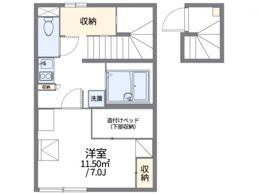 間取図 レオパレスラ　スリーズ