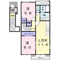 サン・レミール　Ｄの間取図