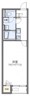 レオネクストクレール国分寺 1Kの間取り