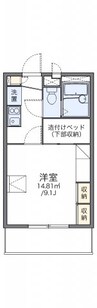 レオパレスＧＡＺＥＢＯ１２ 1Kの間取り