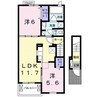 ピア六条Ⅱ 2LDKの間取り