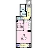 モントレゾール 1Rの間取り