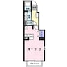 ライン館 1Rの間取り