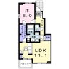 ルーベル　塩屋　Ｂ 1LDKの間取り