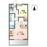 アドミレＴ－Ⅱ 1LDKの間取り