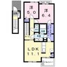 ルーベル　塩屋　Ｃ 2LDKの間取り