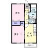 メゾン掛樋 2DKの間取り