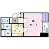 グレース栗林 1Kの間取り