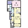 エクセレント　スクエアＣ 1LDKの間取り