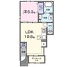 メゾン　サンフラワー　Ｂ 1LDKの間取り