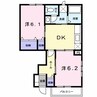 リーヴメゾン北館　Ｄ 2DKの間取り