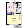 メゾン・ロイヤル　Ｂ 1LDKの間取り