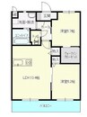 エスペランサ 2LDKの間取り