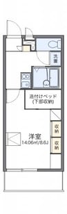 レオパレススカイ 1Kの間取り
