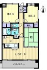サウスフォレスト 3LDKの間取り