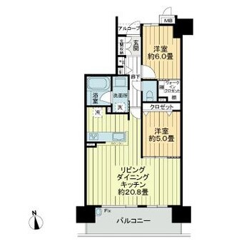 間取図 サーパス上之町フロントマークス