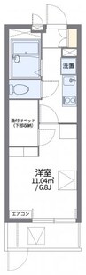 レオパレスアルブルヴィラージュ 1Kの間取り