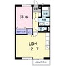 メゾン・ロイヤル　Ａ 1LDKの間取り