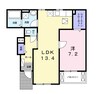 プラタナス 1LDKの間取り