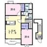 アルカンシェルＢ 2LDKの間取り