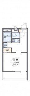 レオパレスサンメッセ 1Kの間取り