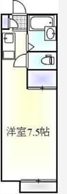 サンビレッジ 1Rの間取り
