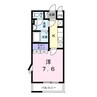 プロヴァンス吉岡 1Kの間取り
