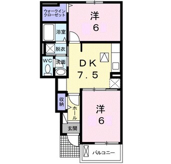 間取図 リバーサイド・三日月